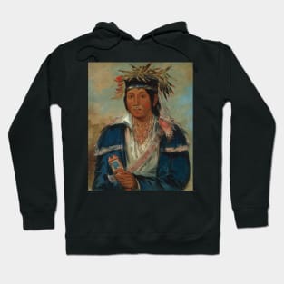 Kee-mo-ra-nia, No English, a Dandy by George Catlin Hoodie